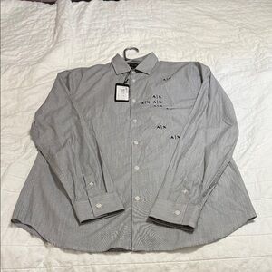 Armani Exchange Men's Gray Casual Shirt